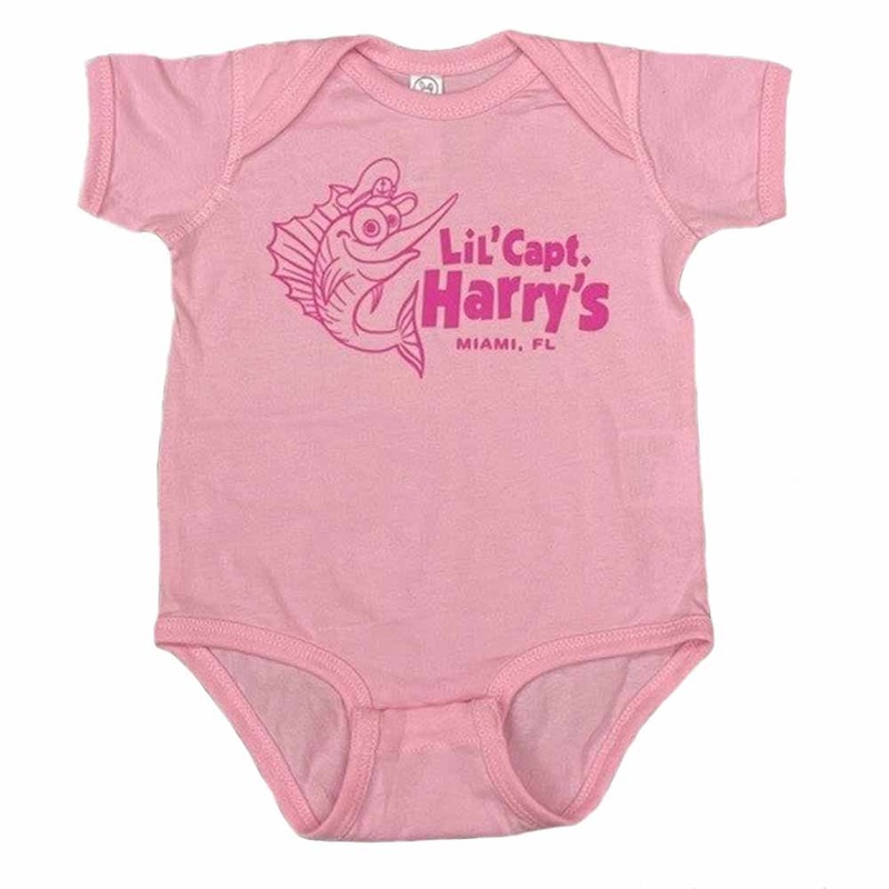 Lil Capt Harry’s Pink Cotton Onesie