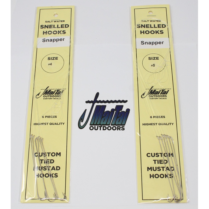 MaiTai Snelled Hooks – Snapper Bluefish