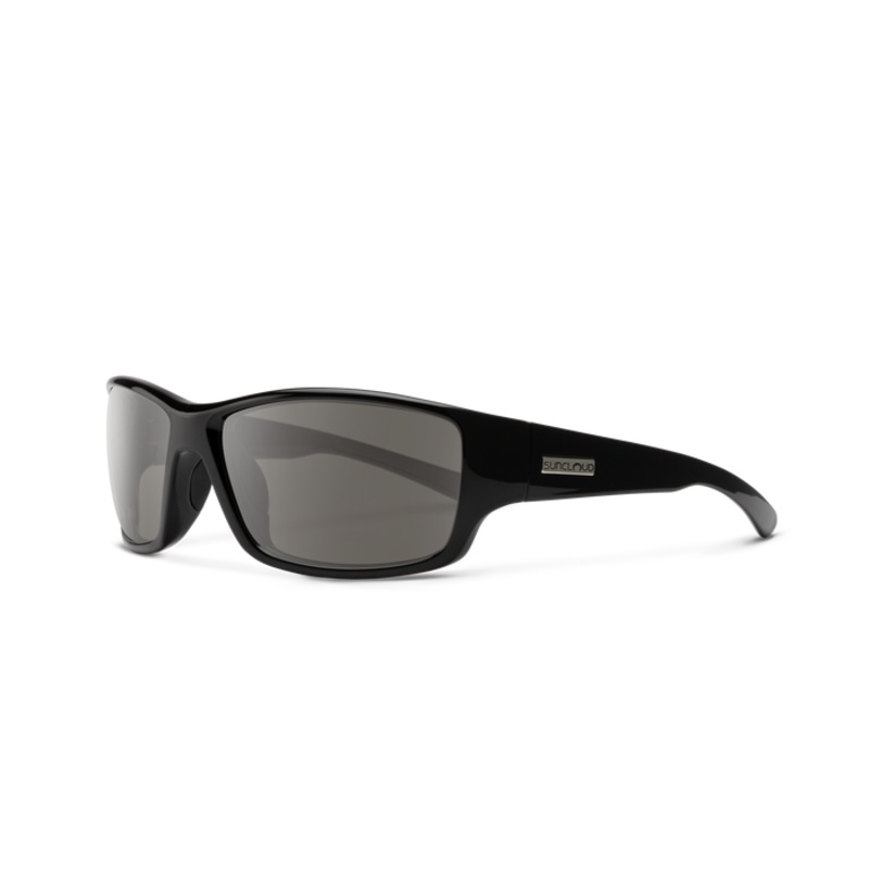 Suncloud Hull Sunglasses – Black + Polarized Gray