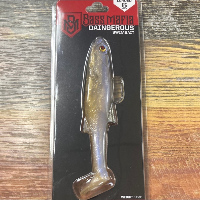 Bass Mafia Daingerous Swimbait 6 Black Back Shad