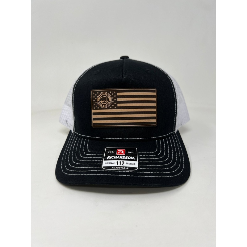 HBT Leather American Flag Patch Hat