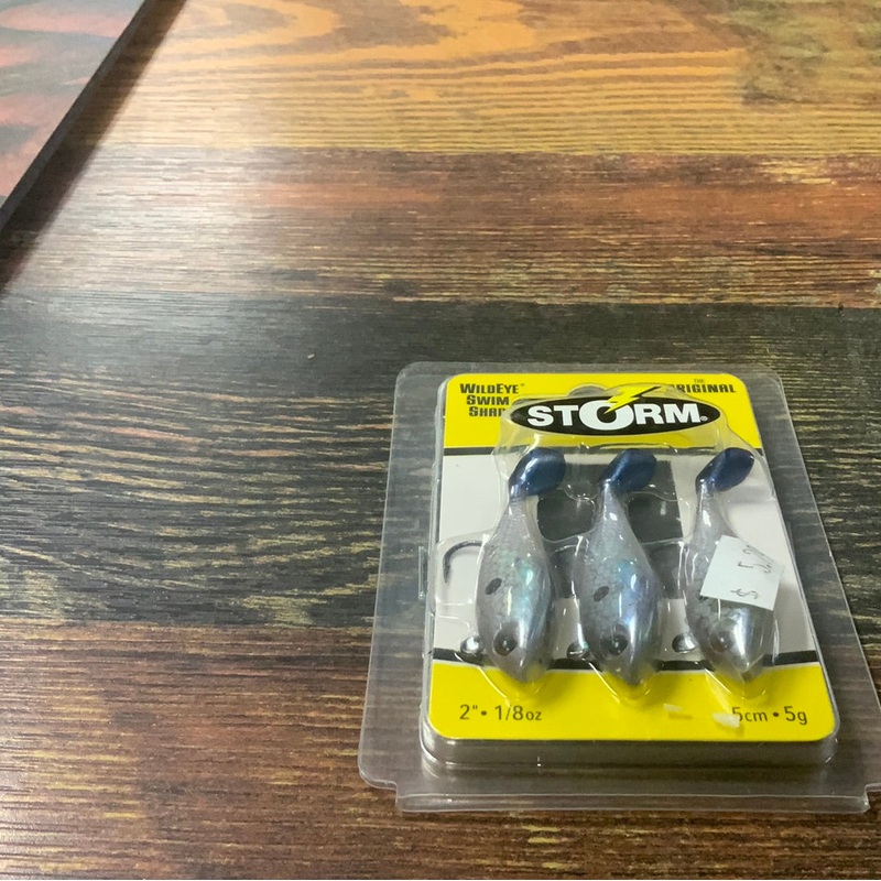 Storm Wildeye Swim Shad 2″ 1/8 oz. Natural Shad