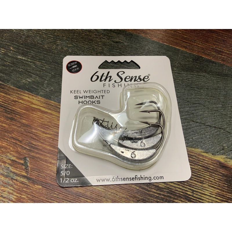 6th Sense Keel Weight Swimbait Hook 1/2 oz. 5/0