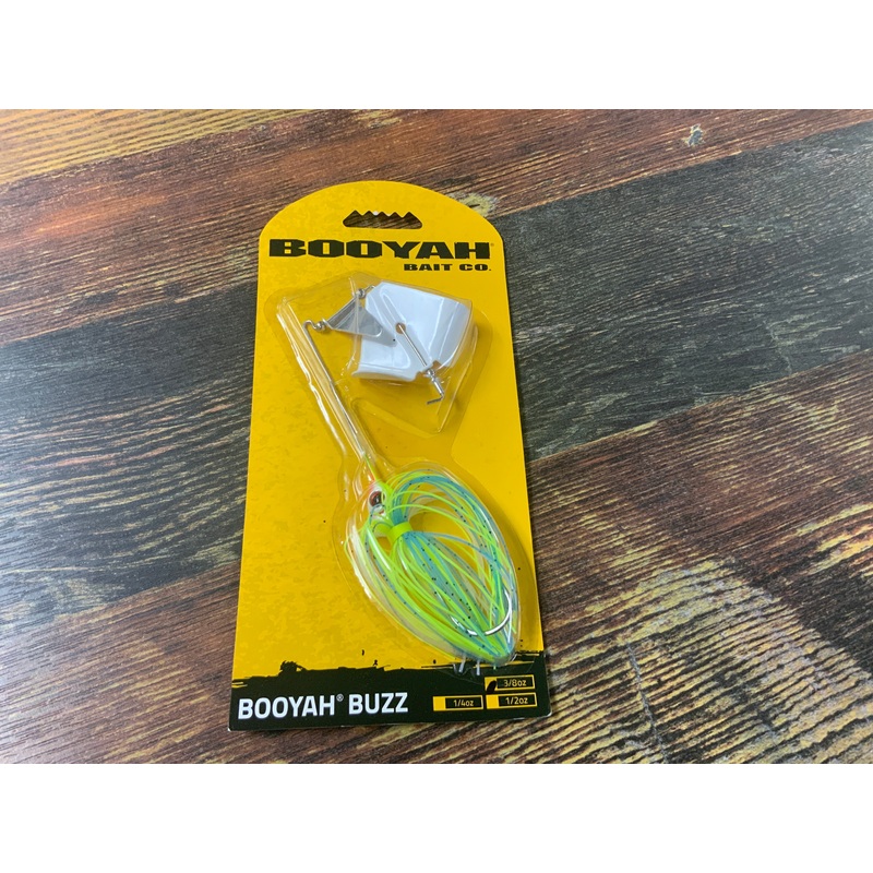 BOOYAH Buzz Bait 3/8 oz. Chartreuse White
