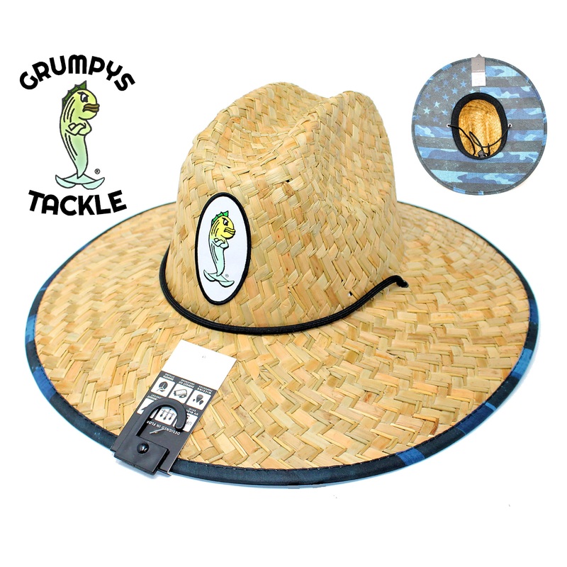 Grumpys Tackle Straw Hat
