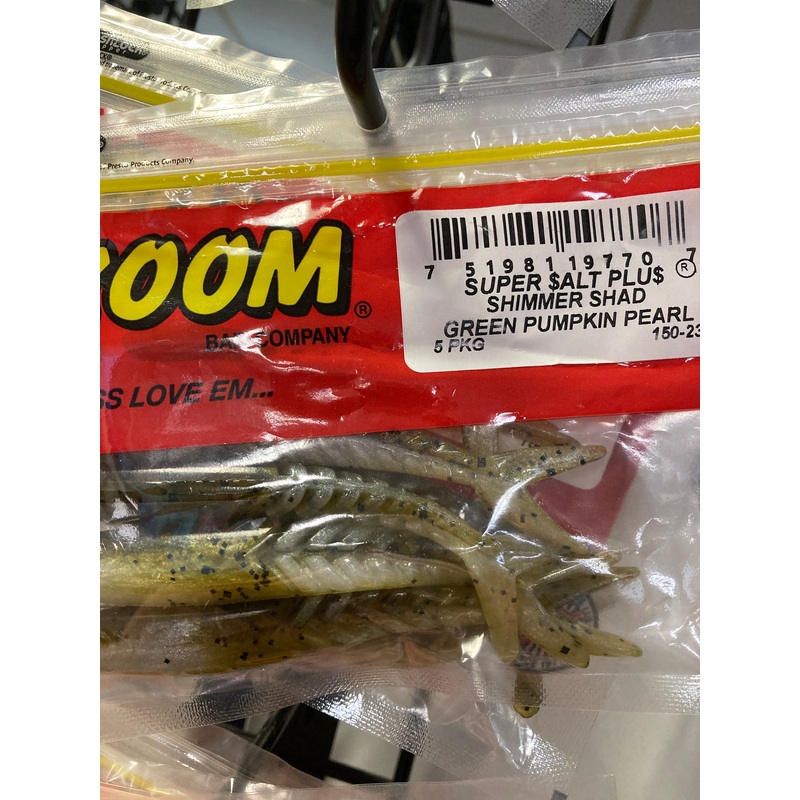 Zoom Shimmer Shad – Green Pumpkin Pearl