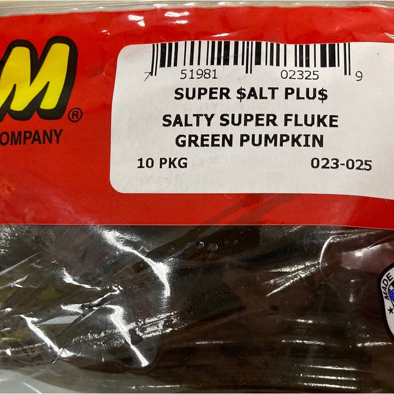 Zoom Super Fluke – Green Pumpkin