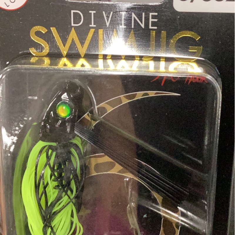 6th Sense Divine Swim Jig 3/8 oz. 5/0 Chartreuse Black Back