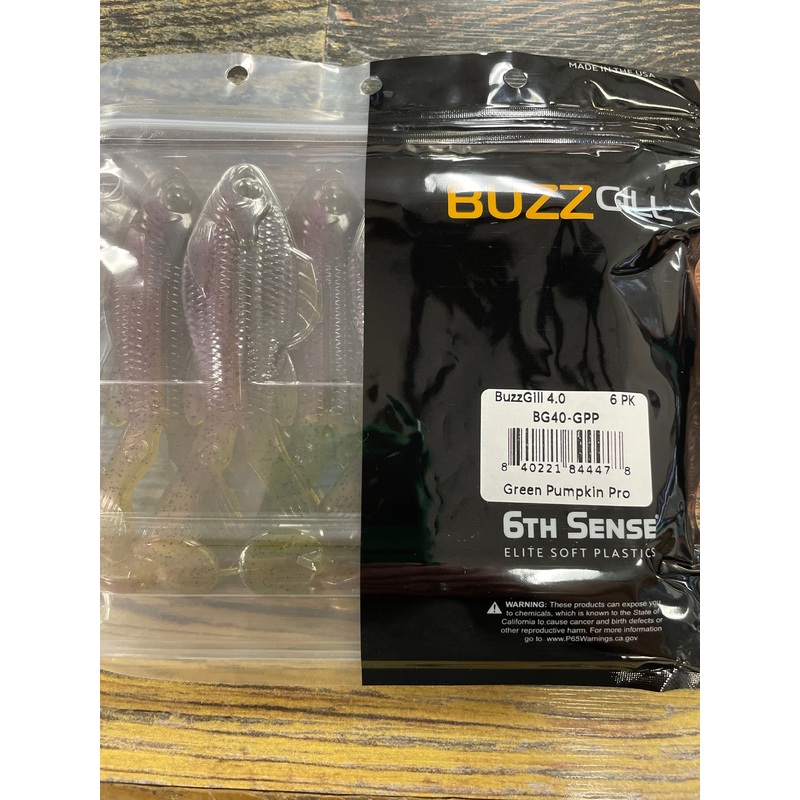 6th Sense Buzz Gill 4.0 Green Pumpkin Pro