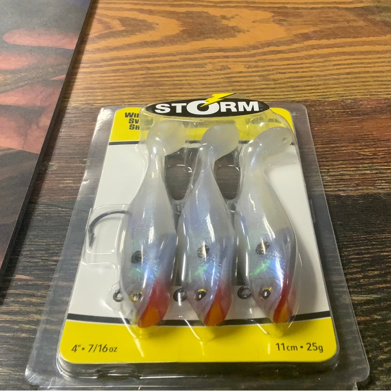Storm Wildeye Swim Shad 4″ 7/16 oz. Pearl