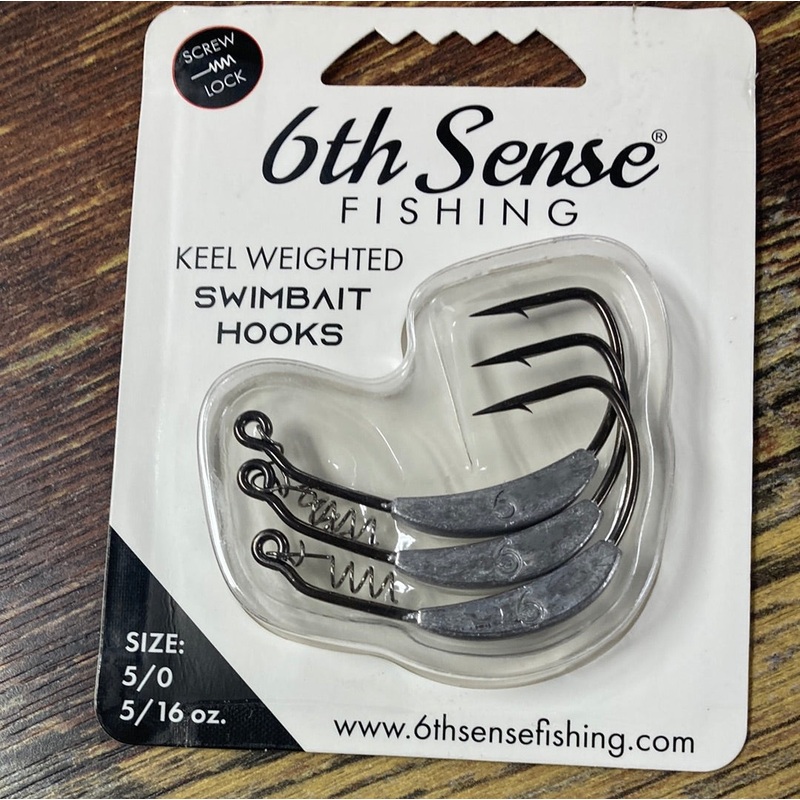 6th Sense Keel Swimbait Hooks 5/16 oz. 5/0