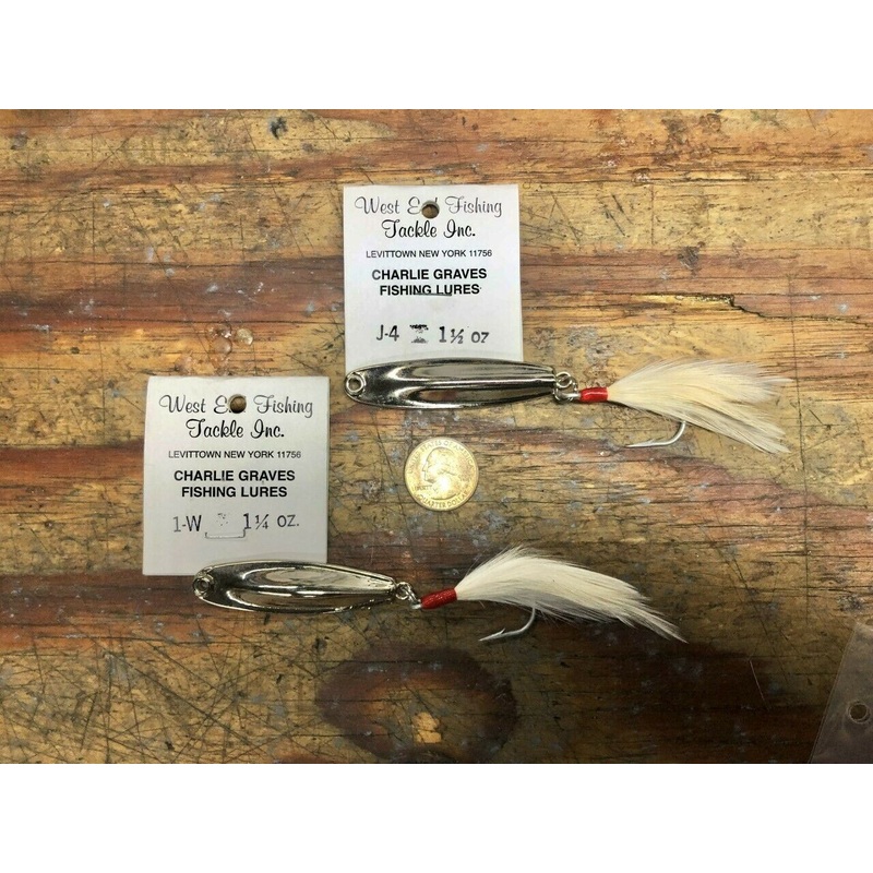 “Charlie Graves Lures”  Combo Pack:1) 1-W 1-1/4oz & 1) J4 1-1/2oz