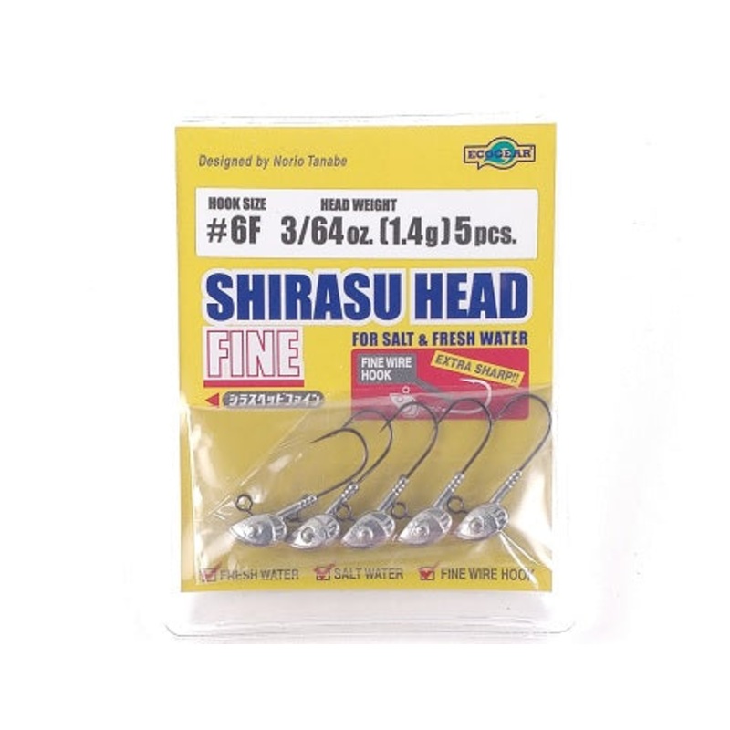 ECOGEAR SHIRASU HEAD FINE JIG HEAD