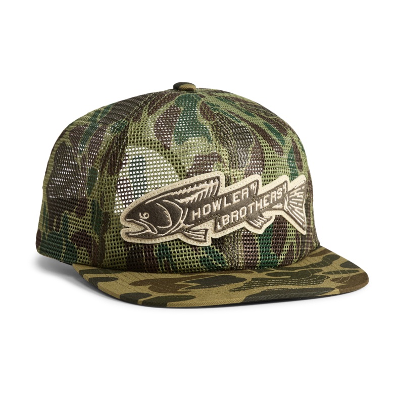 Howler Brothers Unstructured Snapback Hats – Trout Bolt : Camo
