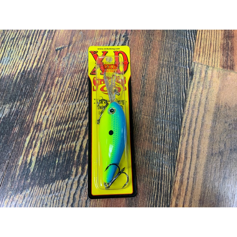 Strike King Pro Model 6XD Chartreuse Powder/Blue Back