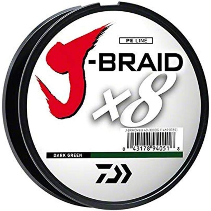 Daiwa J-Braid x8 Braided Fishing Line (300 yd Spools)