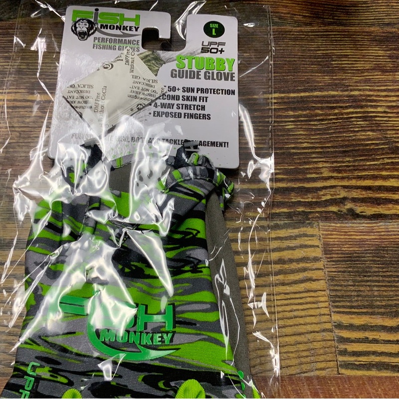 Fish Monkey Stubby Gloves Lg – Green