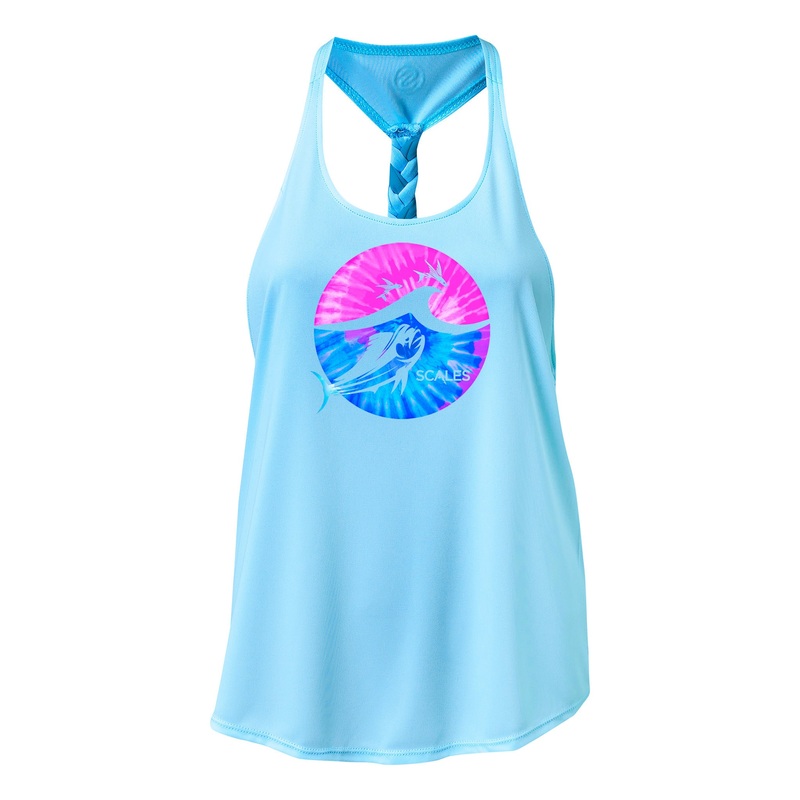 SCALES Tide Dye Flyer Womens Performance Tank