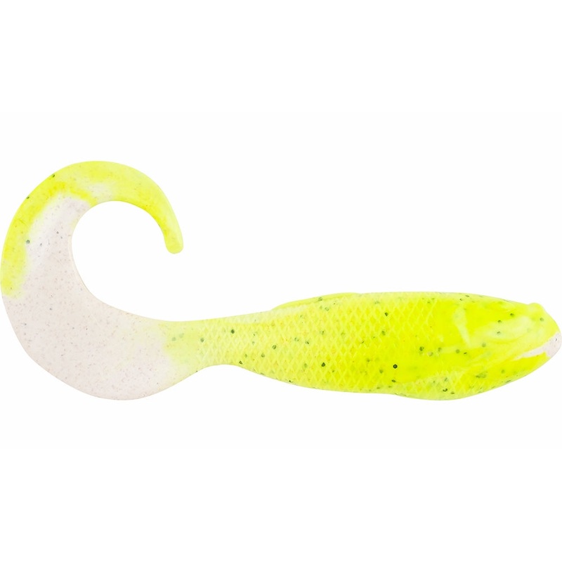 Gulp! Swimming Mullet 5″ Chartreuse Pepper Neon