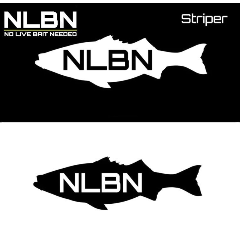 No Live Bait Needed (NLBN) Striper Decal