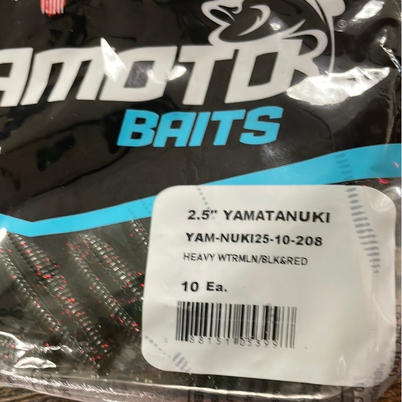 Yamamoto Yamatanuki 2.5″ Heavy Watermelon Blk & Red