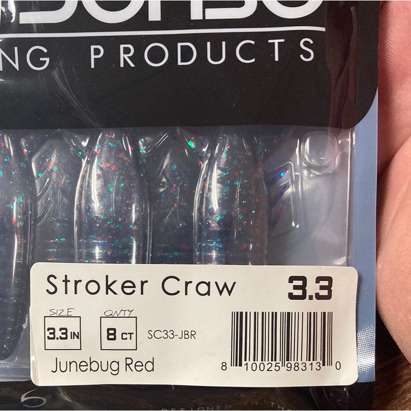 6th Sense Stroker Craw 3.3 Junebug Red