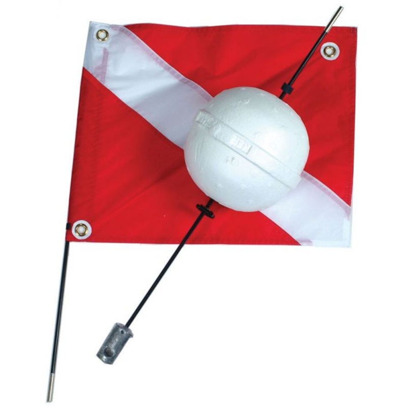 Dive Float Ball 2Pc 4Ft W/Flag