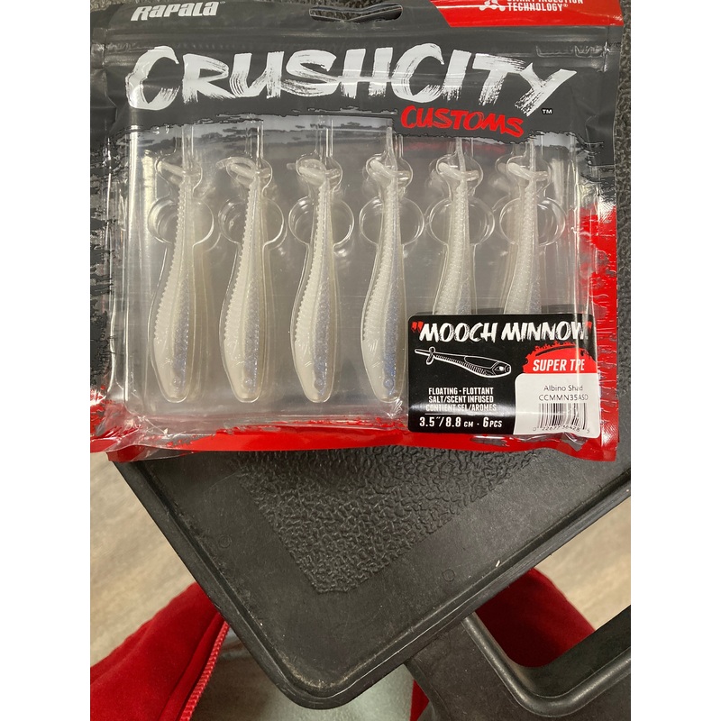 Rapala Crush City Mooch Minnow 3-1/2″ Albino Shad