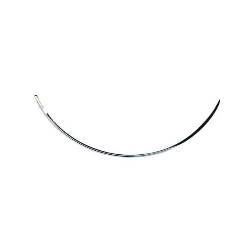Stainless Steel Curved 4″ Closed Eye Needle