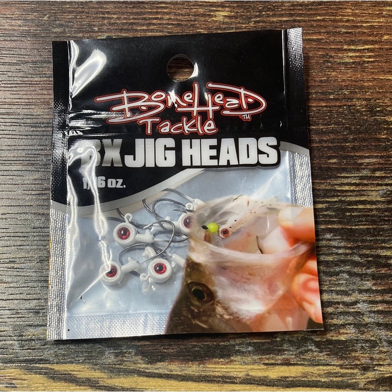 Bone Head BH BX Jig Heads 1/16 oz. White