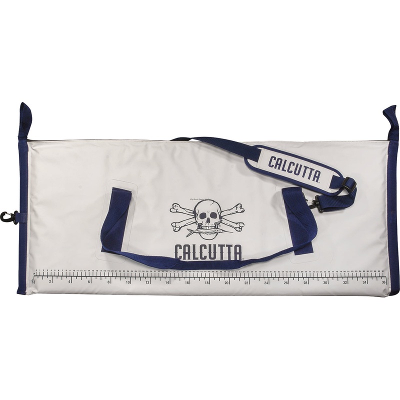 Calcutta Pack Fish Cooler, 40″x16″, Built in Ruler, Small