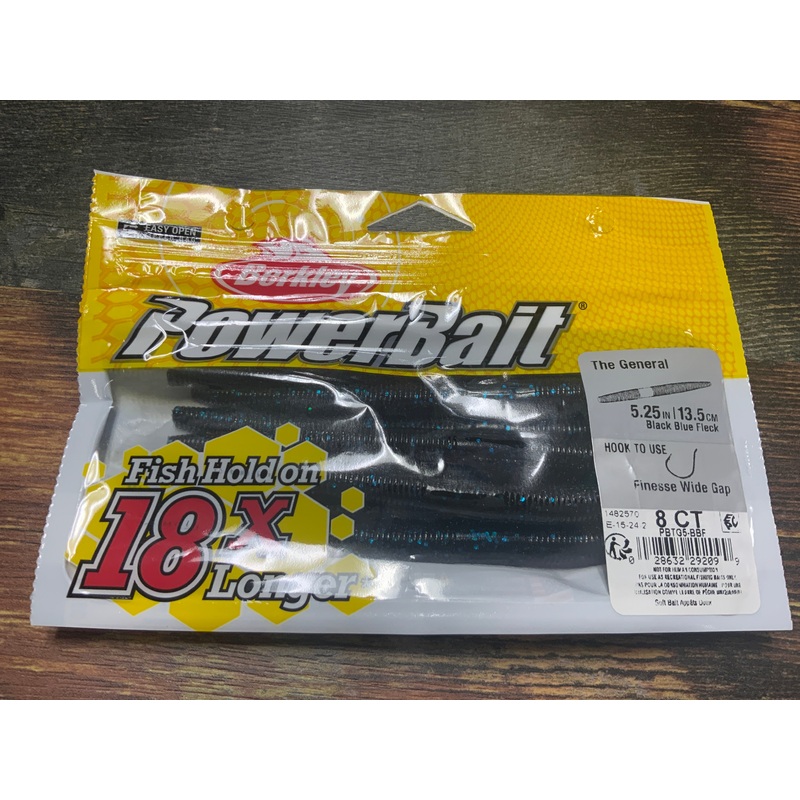 Berkley The General 5.25″ Black Blue Fleck