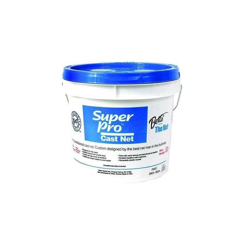 Betts 6′ Super Pro Mono Cast Net 3/16″