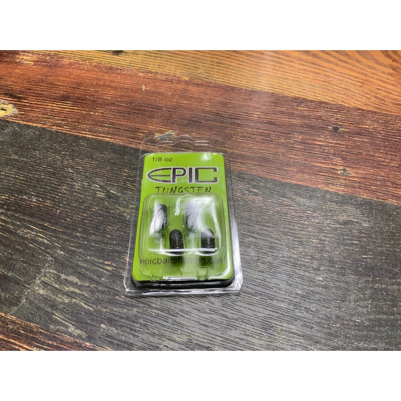Epic Tungsten Bullet Weight 1/8 oz. Black