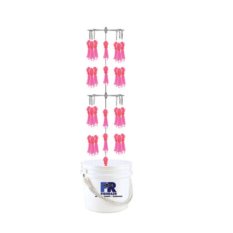 Fish Razr Bucket Dredge with (66) Phat Squid