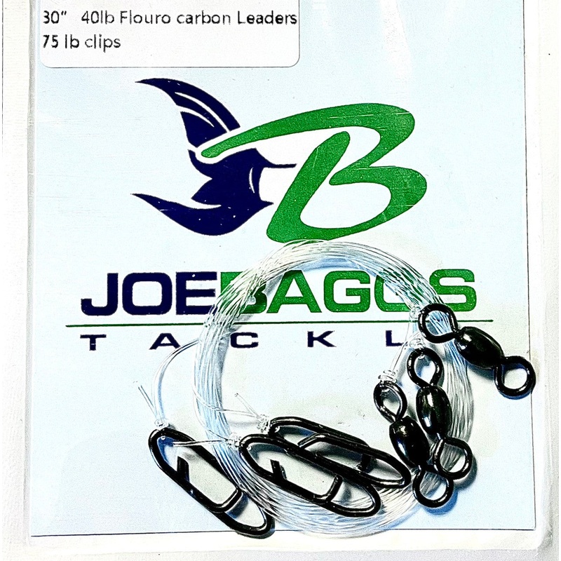 JoeBaggs Lure Leaders – Pretied Fishing Leaders with Swivel and Clip