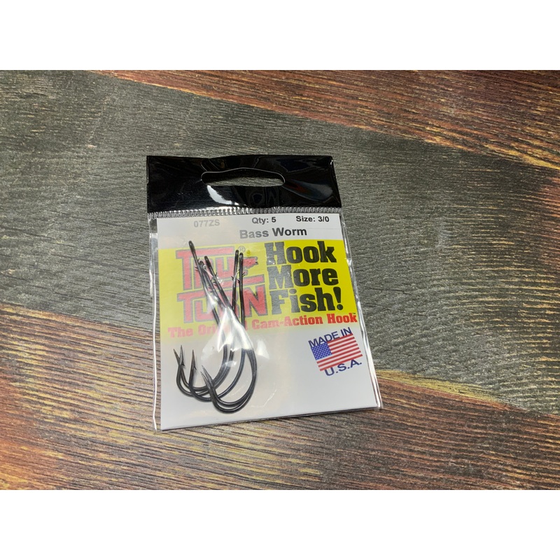 Tru Turn Bass Worm Hook 3/0