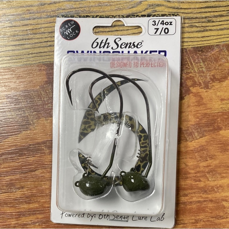 6th Sense Swing Shaker 3/4 oz. 7/0 Green Pumpkin