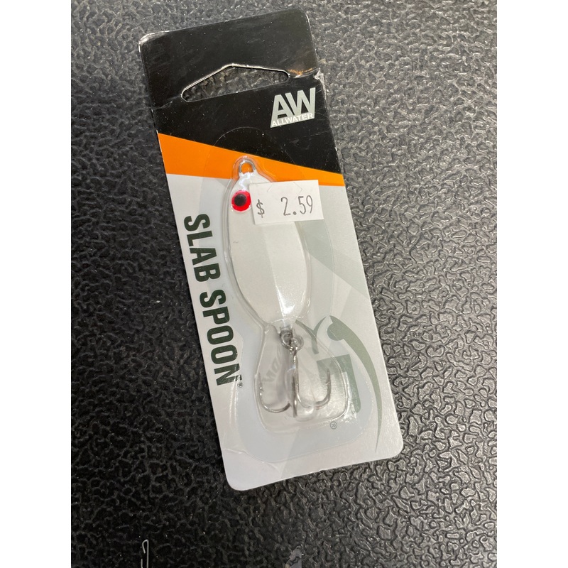 Allwater Slab Spoon 7/8 oz. White