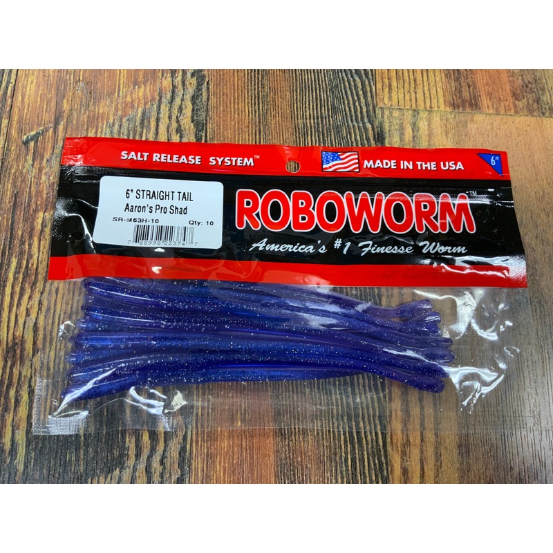Roboworm Straight Tail 6 Aarons Pro Shad