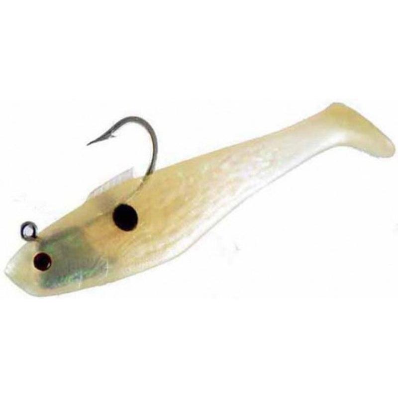 Tsunami Pro Holographic Swim Shad Soft Bait 6″ Pearl Spot(Copy)