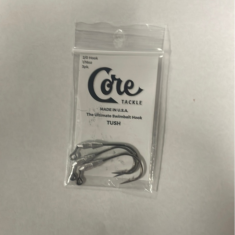 Core Tackle Tush 2/0 Hook 1/16 oz 3pk