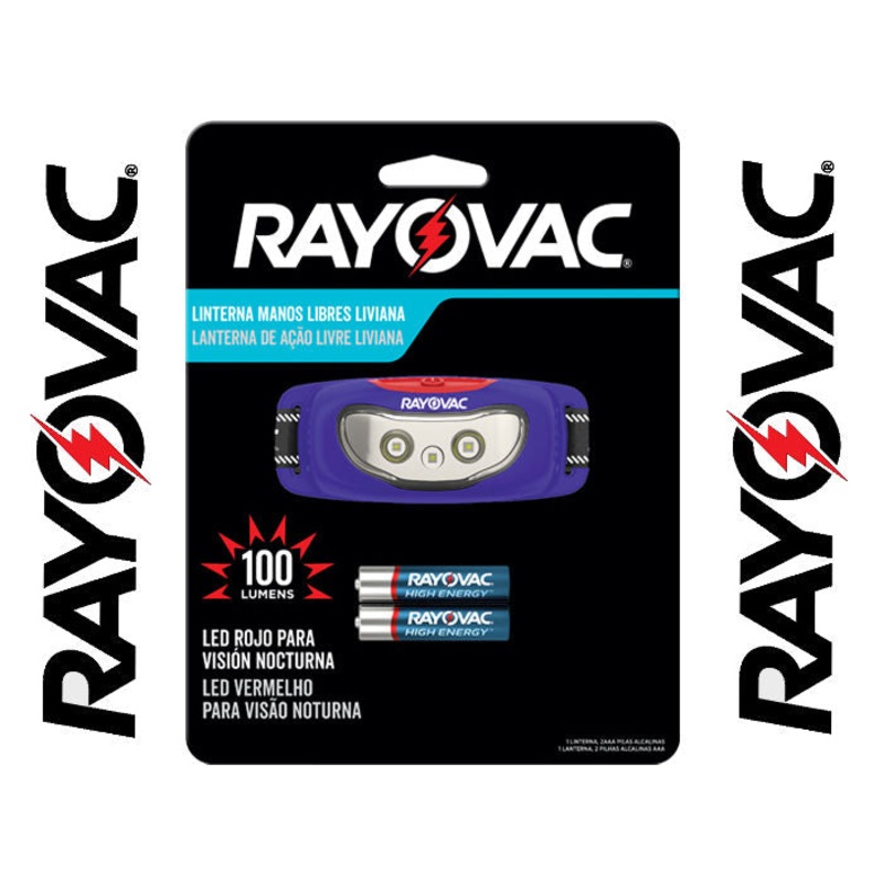 Rayovac Lightweight LED Headlamp – 100 Lumens