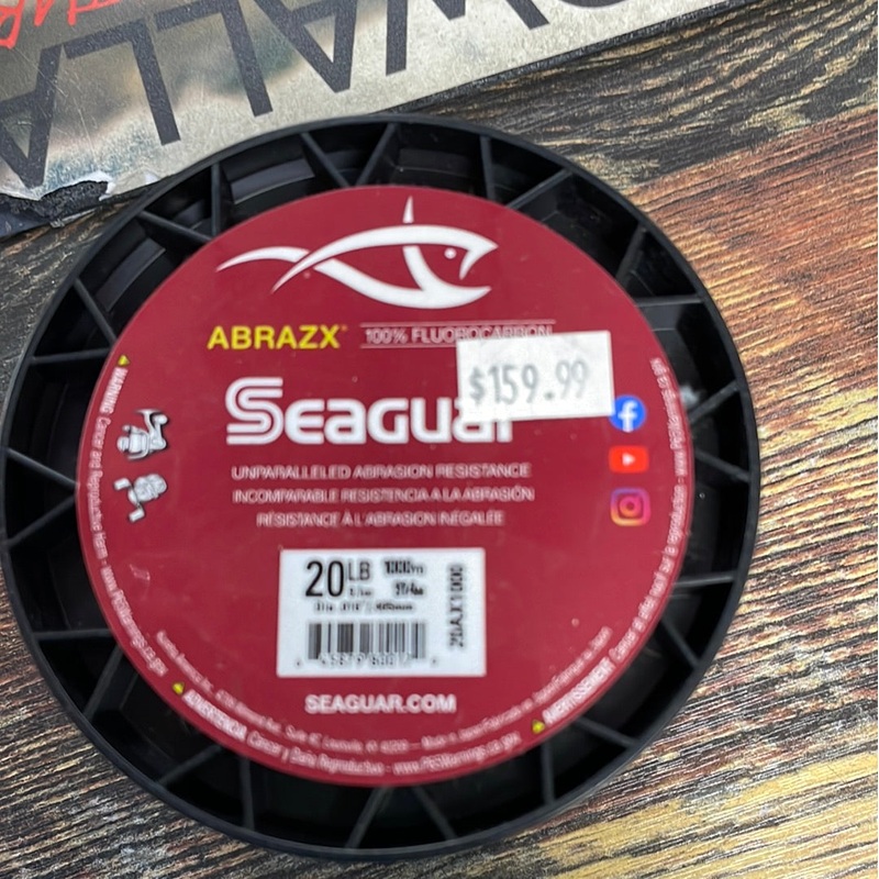 Seaguar Abrazx Fluoro 20lb. 1000 yds