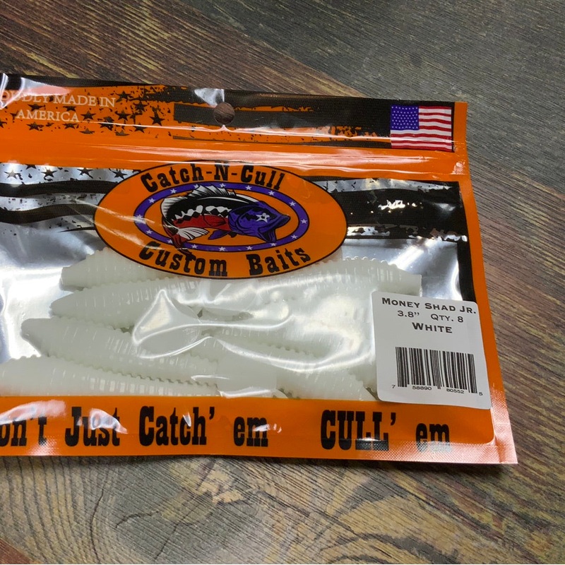 Catch-N-Cull Money Shad Jr. 3.8″ White