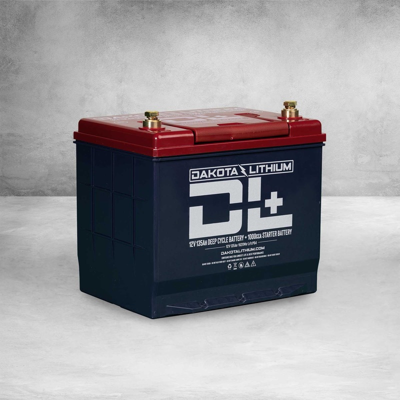 Dakota Lithium | 12v 135Ah Dual Purpose 1000CCA Starter Battery + Deep Cycle