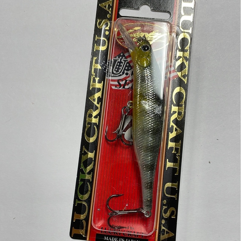 Lucky Craft U.S.A. Lighting Pointer 98XR 4″ 5/8 oz. Flake Golden Sunfish