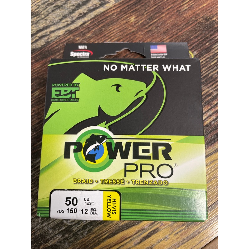 Power Pro 50 lb. 150 yd Hi Vis Yellow
