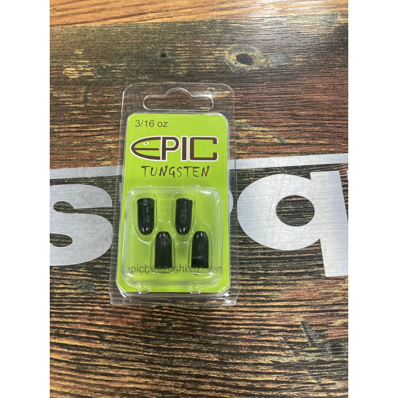 Epic Tungsten Bullet Weight 3/16 oz. Black