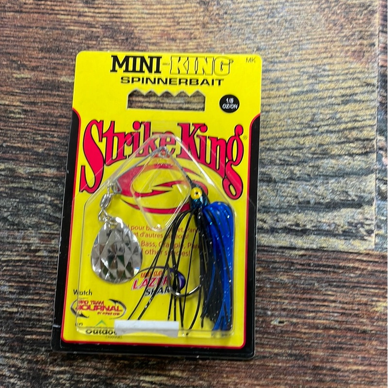 Strike King Mini Spinnerbait 1/8 oz. Blue Black